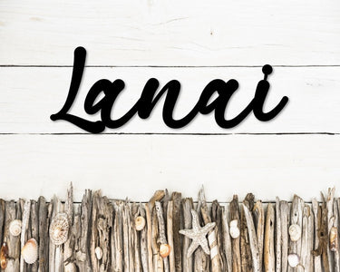 Lanai Metal Sign